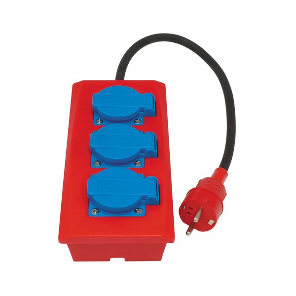 BLUE ELECTRIC Schuko Kabels�t med jord -0,5 M - 3x1,5 mm2 - 2320149