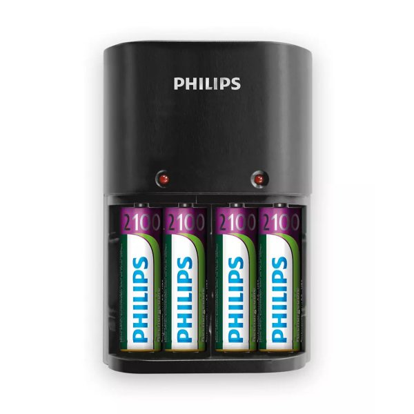 PHILIPS batterilader for AA/AAA - incl 4xAA - 1547121