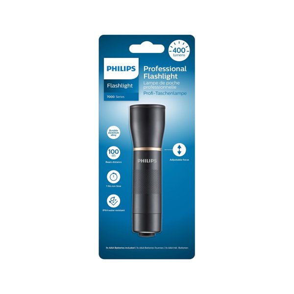 PHILIPS SFL lygte alkaline 400 lumen 3xAAA - 2135866