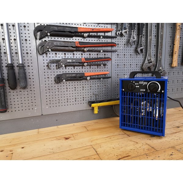 BLUE ELECTRIC varmeblser 2kW 230V - 5344338